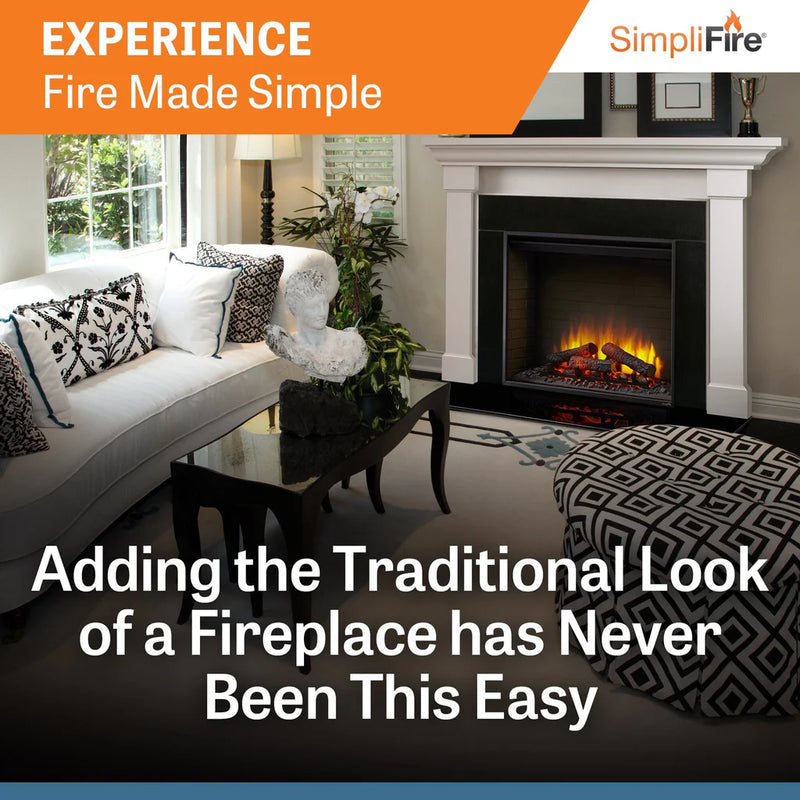 SimpliFire 36-in Built-In Electric Fireplace