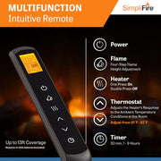 SimpliFire 36-in Built-In Electric Fireplace