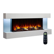 SimpliFire Format 36-in Floating Mantel Wall Electric Fireplace