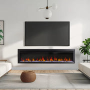 SimpliFire Allusion Slim 72-in Linear Electric Fireplace