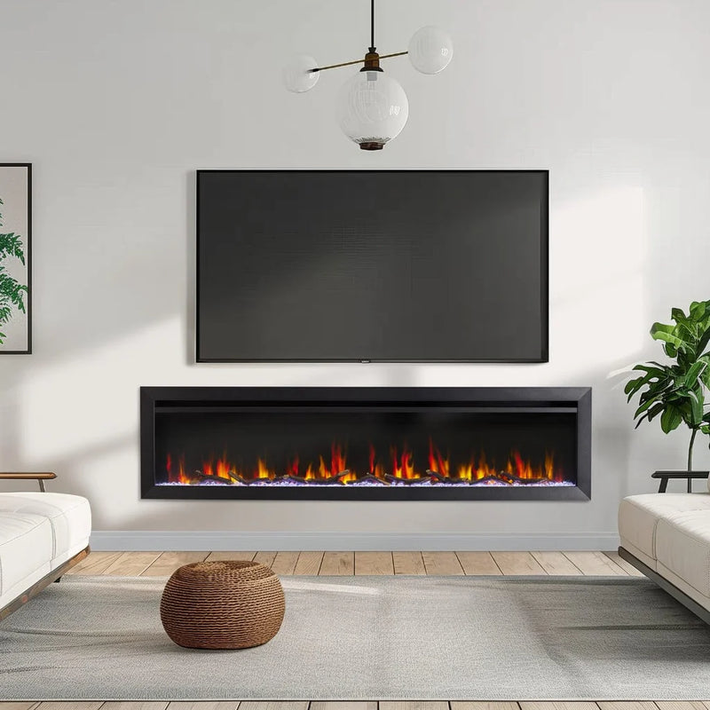 SimpliFire Allusion Slim 72-in Linear Electric Fireplace