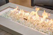 Outdoor GreatRoom Uptown 65-in Linear Gas Fire Table in Coastal Grey
