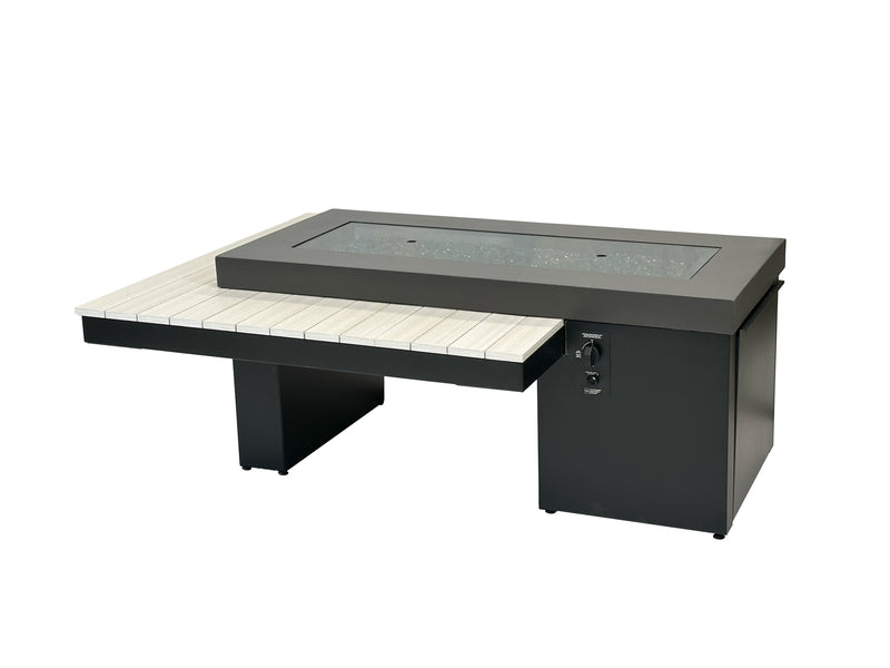 Outdoor GreatRoom Uptown 65-in Linear Gas Fire Table in Seashell