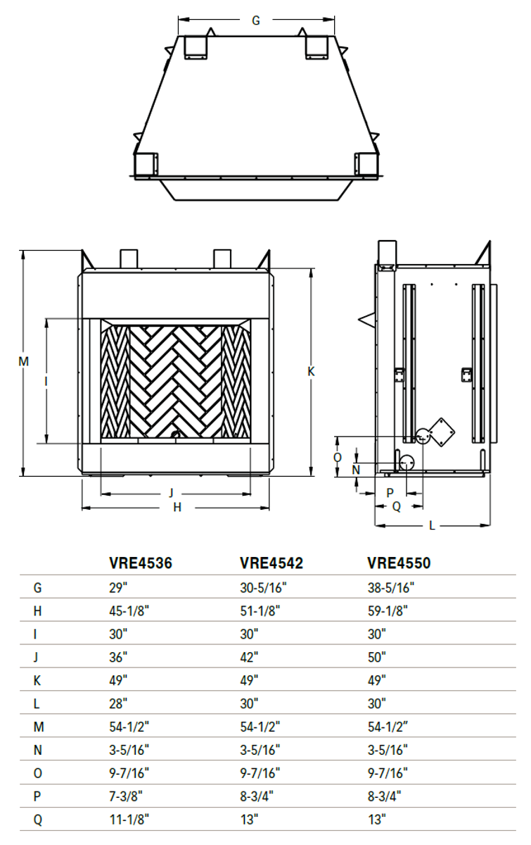 Superior VRE4500 Series 36-in Traditional Gas Fireplace