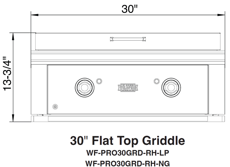 Wildfire Ranch PRO 30-in Gas Propane Griddle in Stainless Steel