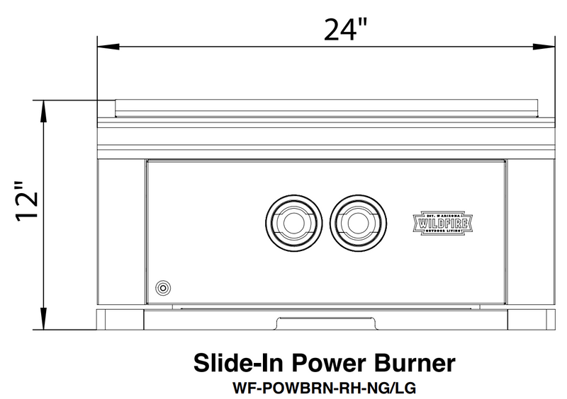 Wildfire Ranch PRO Gas Propane Stainless Steel Power Burner
