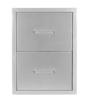 Wildfire 16" x 22" Stainless Steel Double Access Drawer