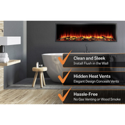 SimpliFire Scion Clean 55-in Linear Electric Fireplace