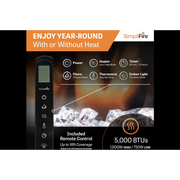 SimpliFire Scion Clean 55-in Linear Electric Fireplace