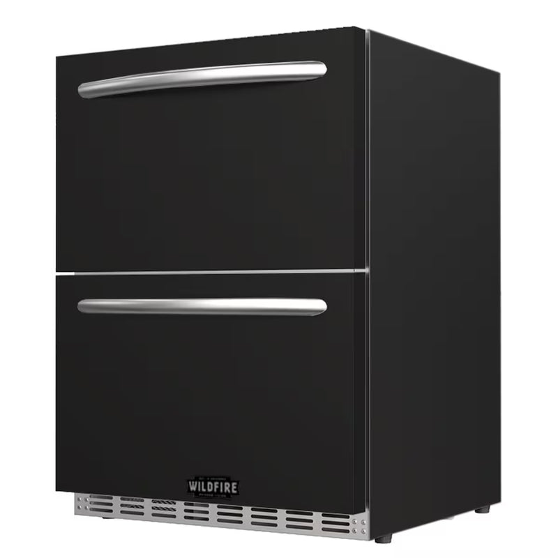 Wildfire 24-in Stainless Steel Dual Door Refrigerator