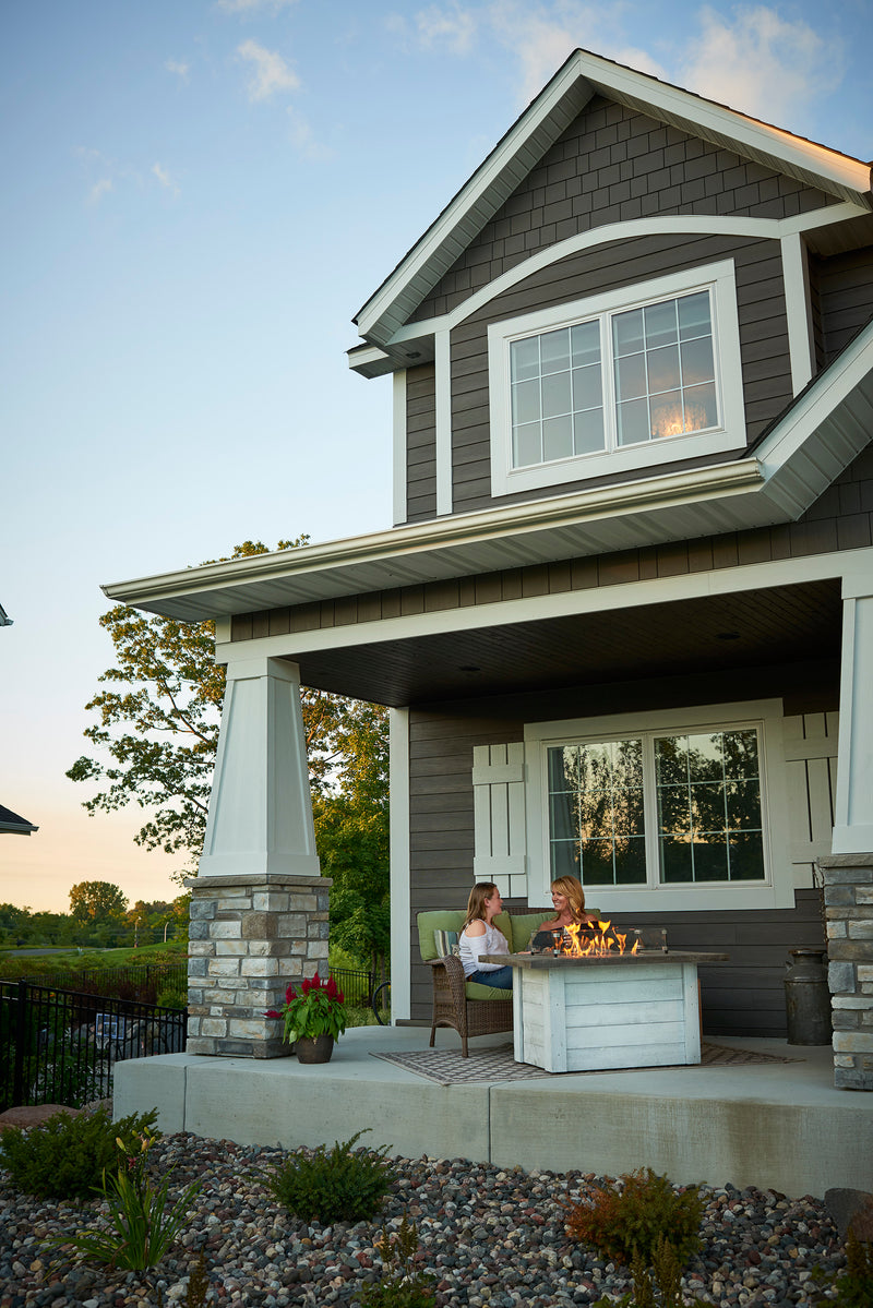 Outdoor GreatRoom Alcott 48-in Rectangular Propane Fire Pit Table