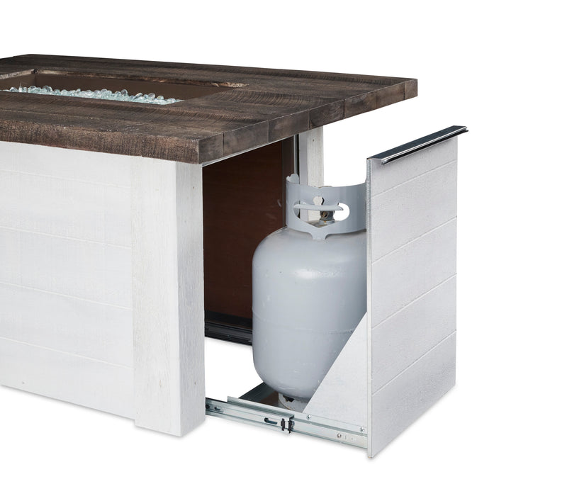 Outdoor GreatRoom Alcott 48-in Rectangular Propane Fire Pit Table