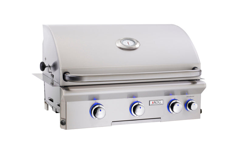 American Outdoor Grill L/T-Series 30-in Stainless Steel 3 Burner Gas Propane Grill Built-In Configuration