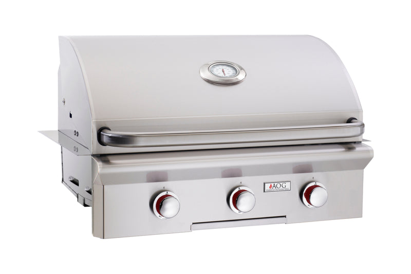 American Outdoor Grill L/T-Series 30-in Stainless Steel 3 Burner Gas Propane Grill Built-In Configuration