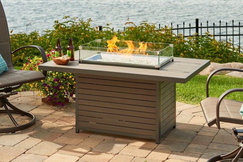 Outdoor GreatRoom Brooks 50-in Rectangular Gas Fire Table