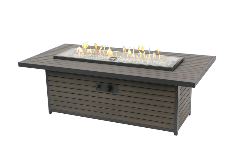 Outdoor GreatRoom Brooks 61-in Linear Gas Fire Table