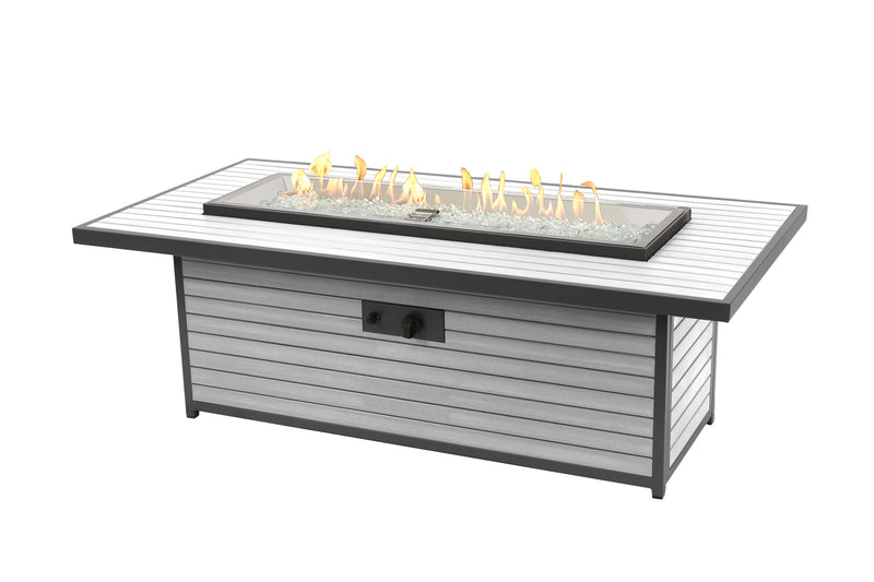 Outdoor GreatRoom Brooks 61-in Linear Gas Fire Table