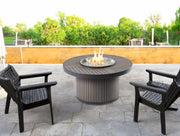 Outdoor GreatRoom Kenwood 42-in Round Propane Fire Pit Table in Taupe
