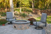 Outdoor GreatRoom Bronson 51-in Round Propane Concrete Fire Pit Enclosure