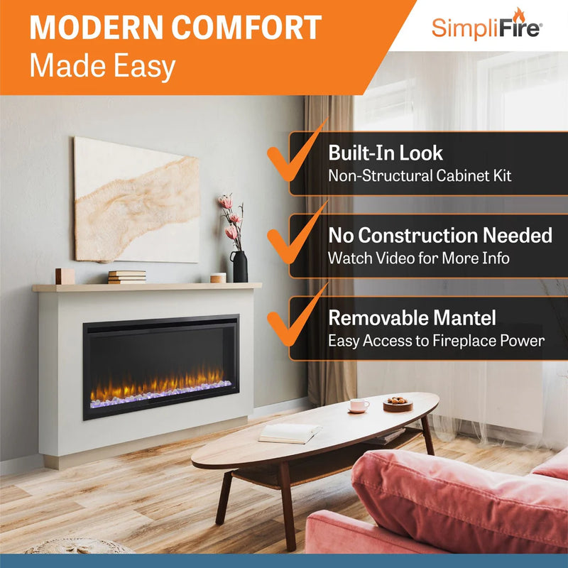 SimpliFire Boyd Ready-to-Finish Style Build-Out Kit for Allusion Platinum 50-in