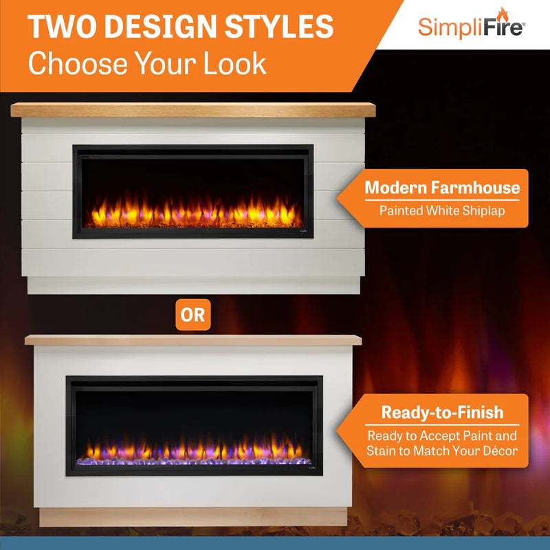 SimpliFire Boyd Ready-to-Finish Style Build-Out Kit for Allusion Platinum 50-in