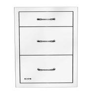 Bull 21-in Stainless Steel 3 Access Drawer Combo w/ Reveal