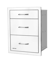 Bull 21-in Stainless Steel 3 Access Drawer Combo w/ Reveal