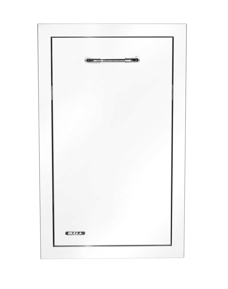 Bull Slim 10 Gallon Stainless Steel Trash Drawer and Trash Can w/ Reveal