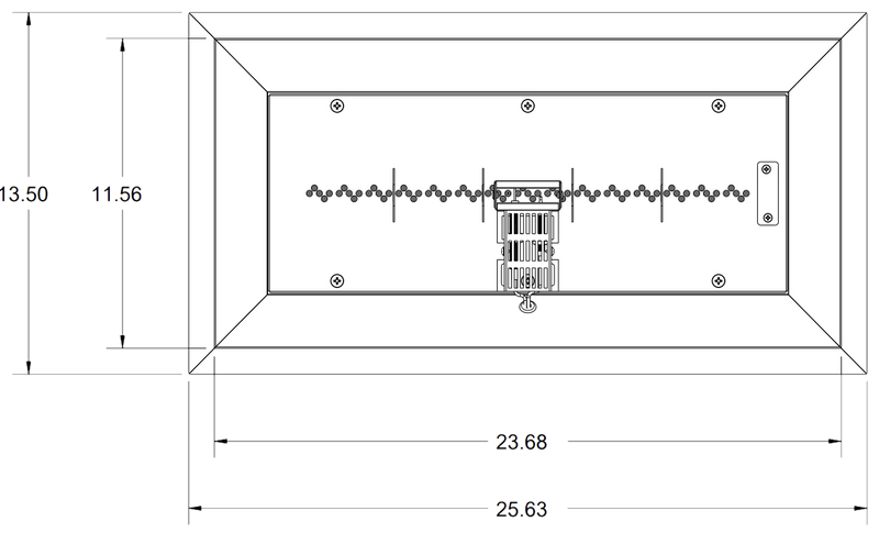 Outdoor GreatRoom 24-in Crystal Fire Plus Linear Burner in Stainless Steel