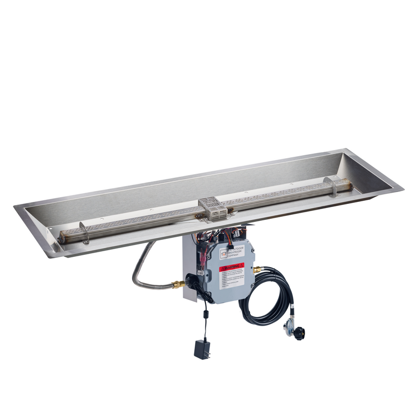 Outdoor GreatRoom 42-in Crystal Fire Plus Linear Burner