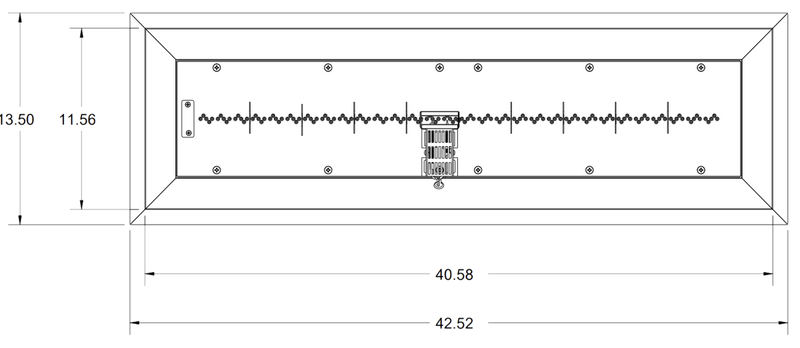 Outdoor GreatRoom 42-in Crystal Fire Plus Linear Burner