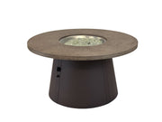 Outdoor GreatRoom Cirvalo 48-in Round Propane Fire Pit Table in Fossil Brown