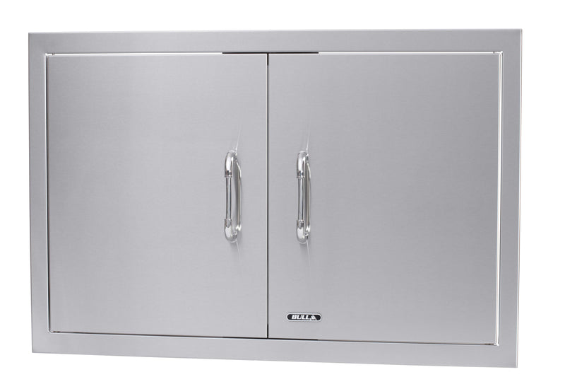 Bull 30-in Stainless Steel Double Door Combo w/ Reveal