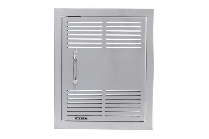 Bull 18-in Stainless Steel Dual Lined Vented Single Vertical Door w/Reveal