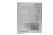 Bull 18-in Stainless Steel Dual Lined Vented Single Vertical Door w/Reveal