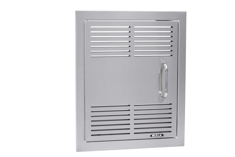 Bull 18-in Stainless Steel Dual Lined Vented Single Vertical Door w/Reveal