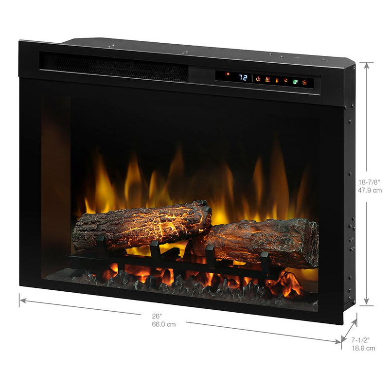 Dimplex Nova 26-in Multi-Fire XHD Plug-In Electric Fireplace Insert