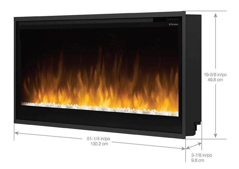 Dimplex Slim 50-in Multi-Fire Electric Fireplace