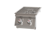 Bull Built-In Gas Propane Double Side Burner W/ Stainless Steel Lid