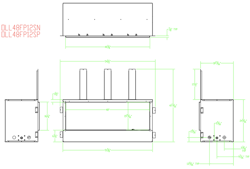Empire Carol Rose 48-in Outdoor Linear Fireplace