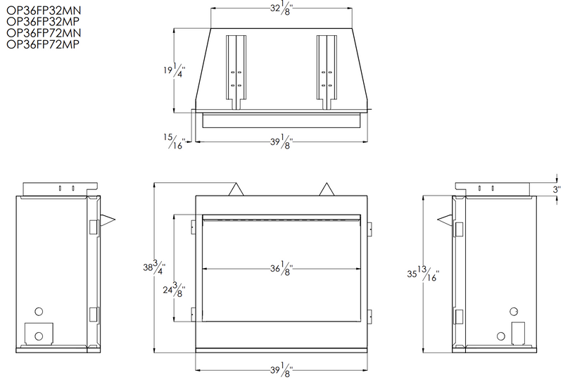 Empire Carol Rose 36-in Premium Traditional Outdoor Fireplace