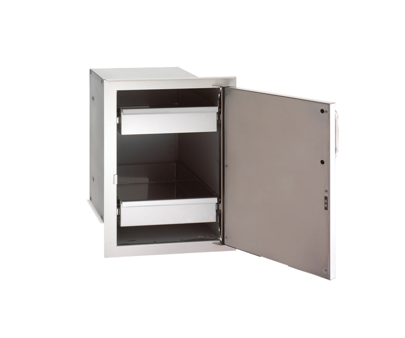 FireMagic Select Single Door w/ Dual Drawers