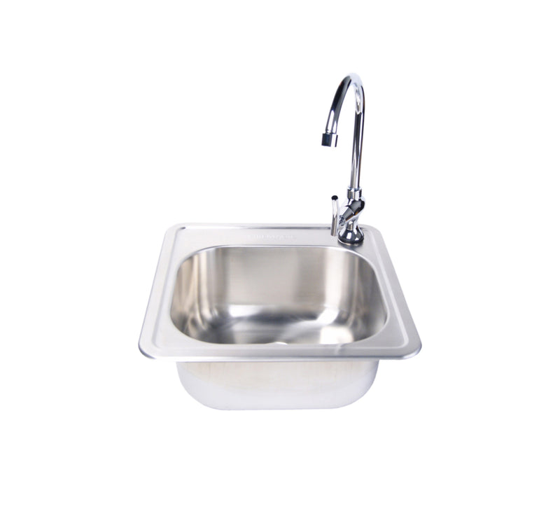 FireMagic 15" x 15" Outdoor Stainless Steel Sink w/ Faucet