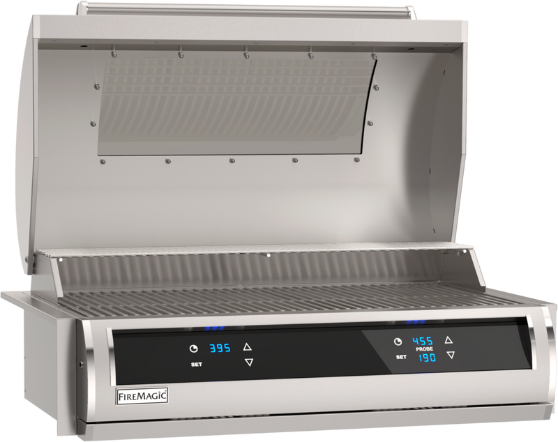 FireMagic EL500 Series 31-in Electric On Post Grill w/ Digital Timer, Dual Touchscreen Control and Bluetooth, Magic Window View