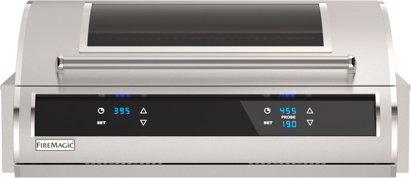 FireMagic EL500 Series 31-in Electric On Post Grill w/ Digital Timer, Dual Touchscreen Control and Bluetooth, Magic Window View