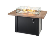 Outdoor GreatRoom Havenwood 44-in Rectangular Propane Fire Pit Table, Driftwood Everblend Top