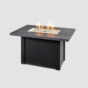 Outdoor GreatRoom Havenwood 44-in Rectangular Propane Fire Pit Table, Carbon Grey Everblend Top