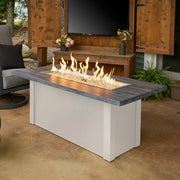 Outdoor GreatRoom Havenwood 62-in Linear Propane Fire Pit Table, Carbon Grey Everblend Top