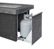 Outdoor GreatRoom Key Largo 48-in Rectangular Propane Fire Pit in Midnight Mist