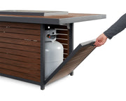 Outdoor GreatRoom Kenwood 50-in Rectangular Propane Fire Pit Table